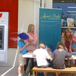 Emma Middleton and Michelle Hennessy at the Authors Seat